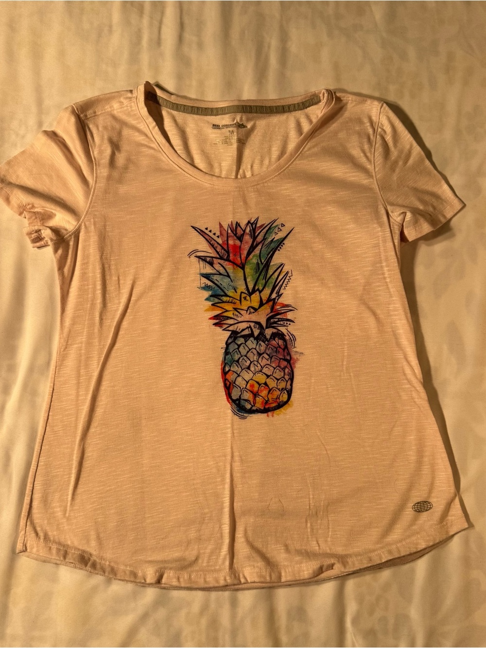 Reel Legends Light Pink Short-Sleeve Pineapple Graphic Tee